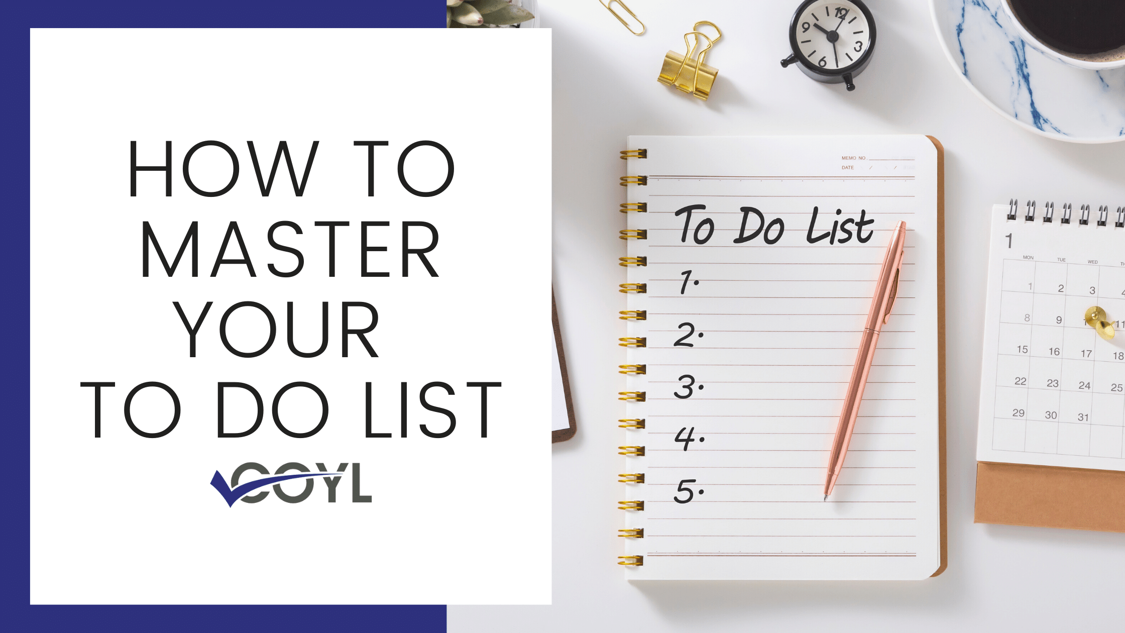 Master Your To Do List Check Off Your List