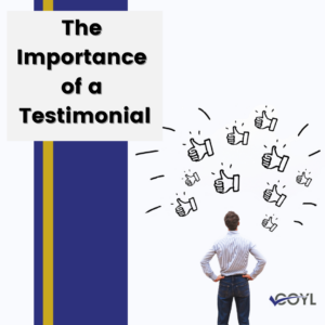 The importance of a testimonial