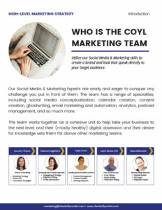 High Level Marketing Report COYL Team